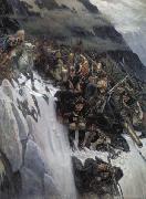 Vasily Surikov March of Suvorov through the Alps Sweden oil painting artist